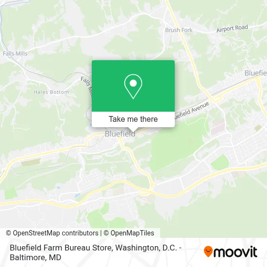 Bluefield Farm Bureau Store map