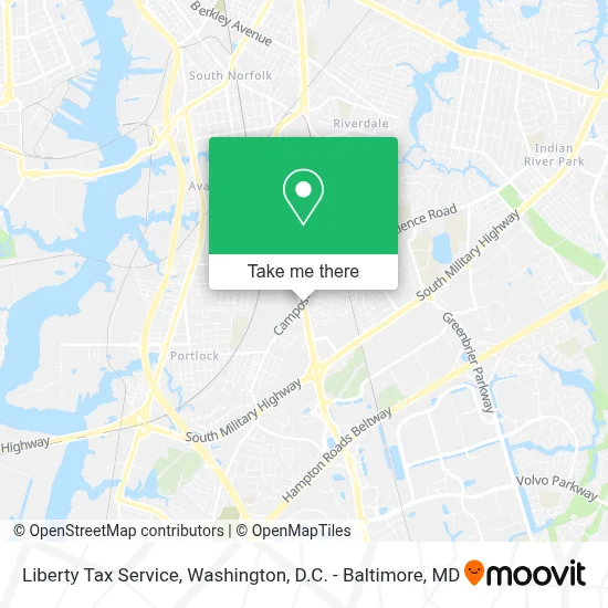 Liberty Tax Service map