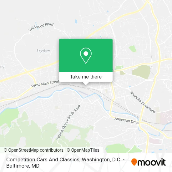 Competition Cars And Classics map