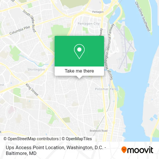 Ups Access Point Location map
