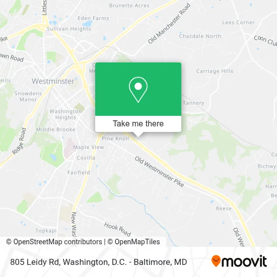 805 Leidy Rd map