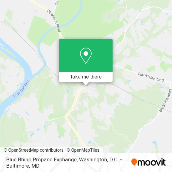 Blue Rhino Propane Exchange map