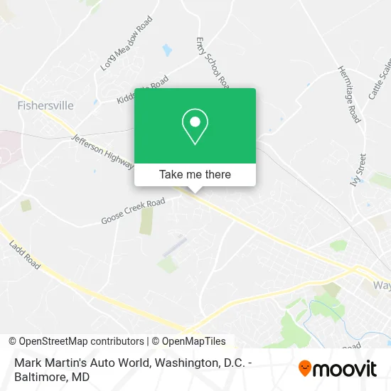 Mark Martin's Auto World map