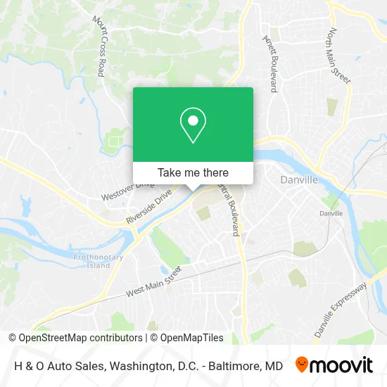 H & O Auto Sales map