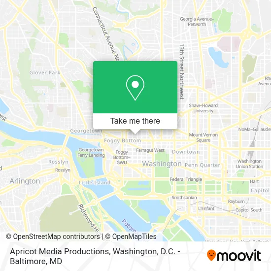 Apricot Media Productions map