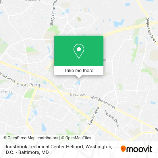 Innsbrook Technical Center Heliport map