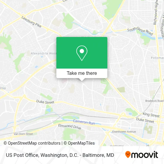 Us Post Office map