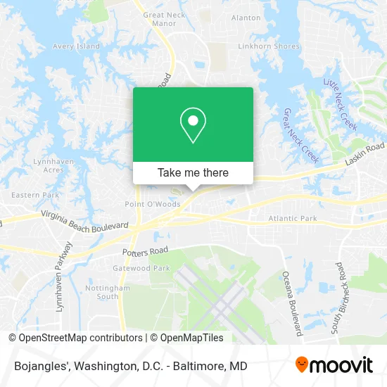 Bojangles' map
