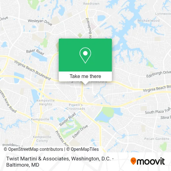 Twist Martini & Associates map