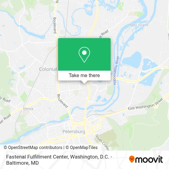 Fastenal Fulfillment Center map