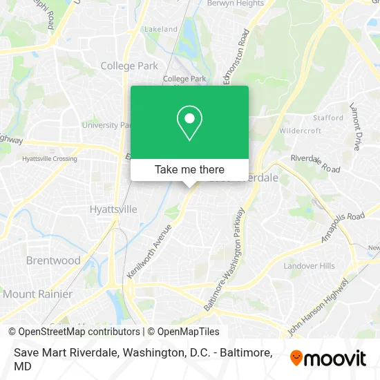 Save Mart Riverdale map