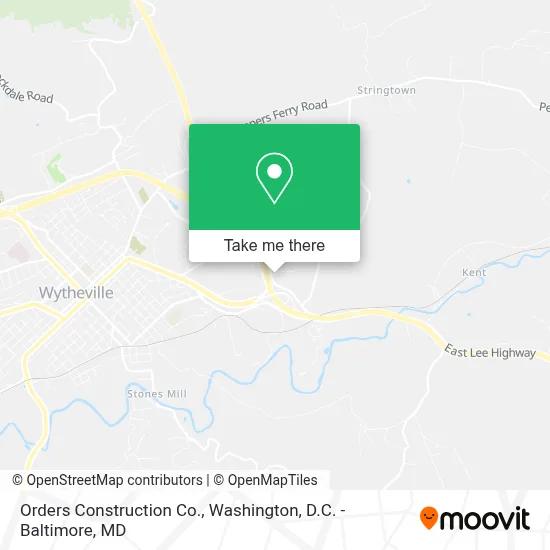 Orders Construction Co. map