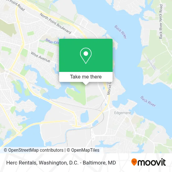 Herc Rentals map