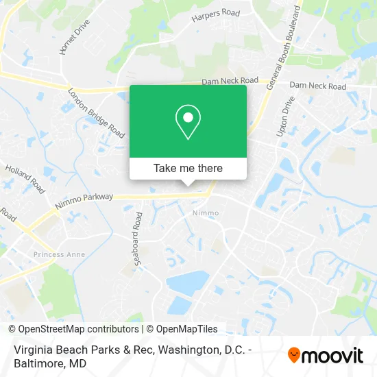 Virginia Beach Parks & Rec map