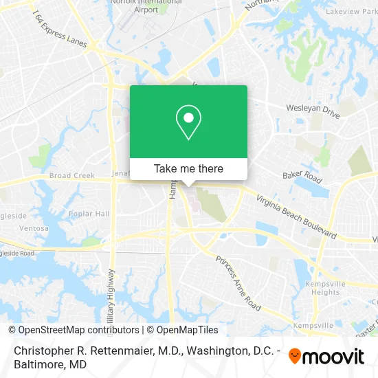 Christopher R. Rettenmaier, M.D. map