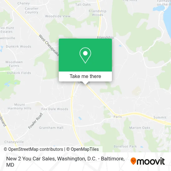 New 2 You Car Sales map