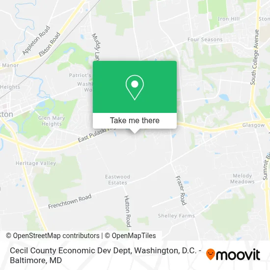 Cecil County Economic Dev Dept map