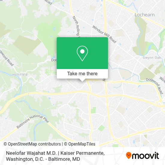 Neelofar Wajahat M.D. | Kaiser Permanente map