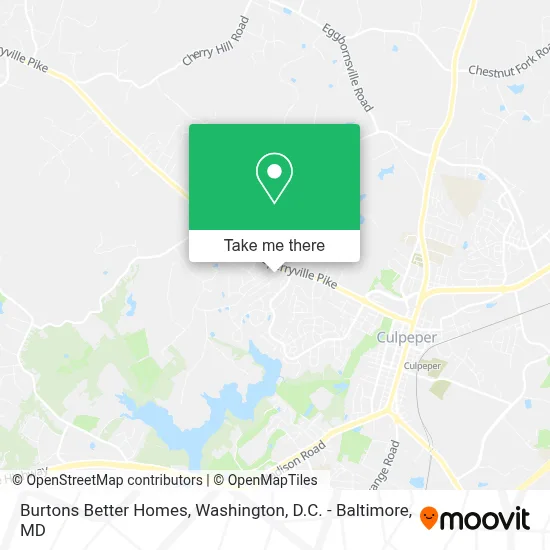 Burtons Better Homes map