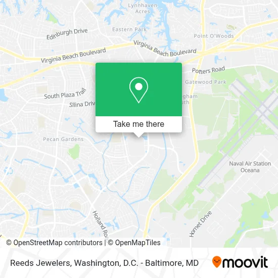 Reeds Jewelers map