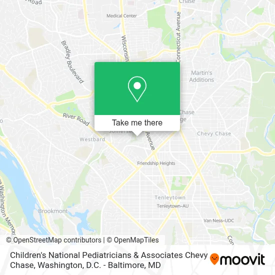 Children's National Pediatricians & Associates Chevy Chase map