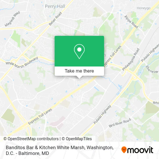 Banditos Bar & Kitchen White Marsh map