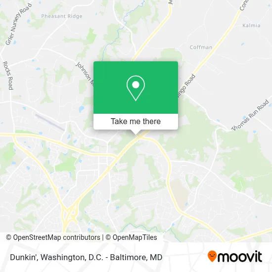 Dunkin' map