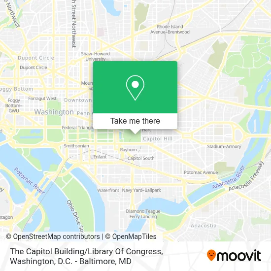 The Capitol Building / Library Of Congress map
