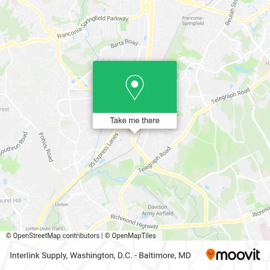 Interlink Supply map