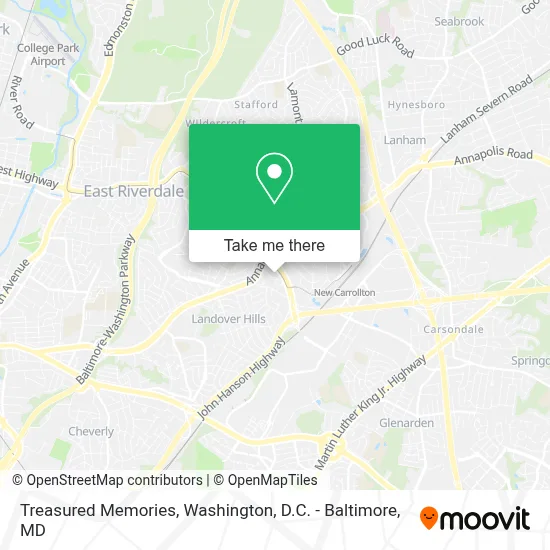 Treasured Memories map