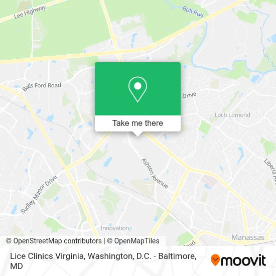 Lice Clinics Virginia map