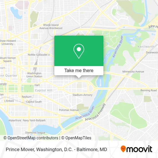 Prince Mover map