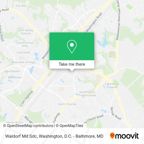 Waldorf Md Sdc map