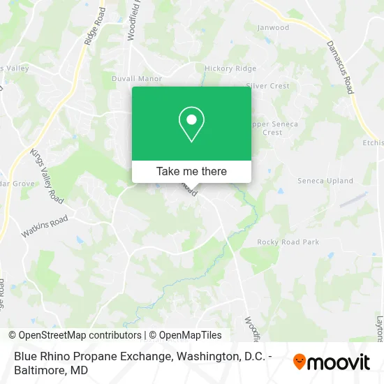 Blue Rhino Propane Exchange map