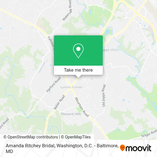 Amanda Ritchey Bridal map