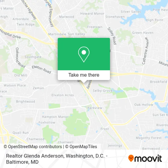 Realtor Glenda Anderson map