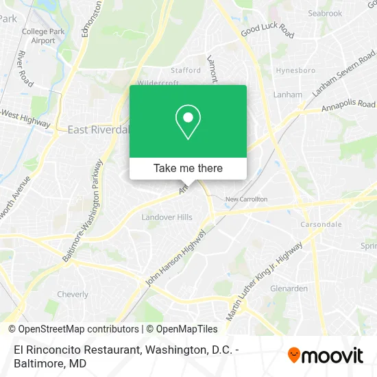 El Rinconcito Restaurant map