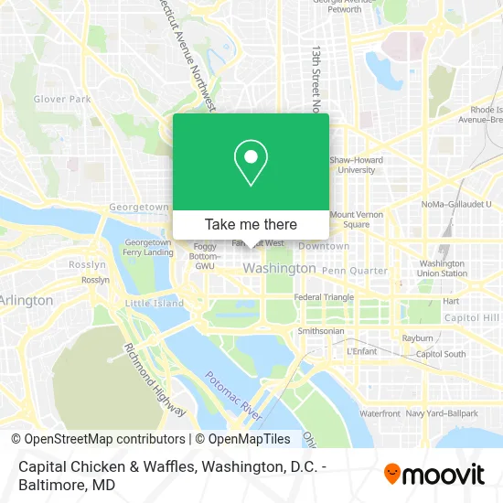 Capital Chicken & Waffles map
