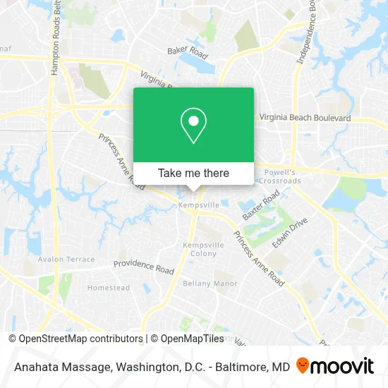 Anahata Massage map
