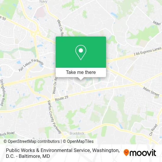 Public Works & Environmental Service map