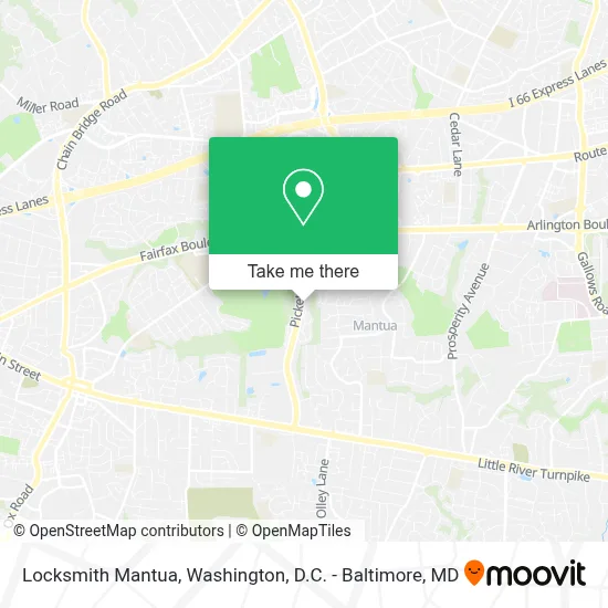 Locksmith Mantua map