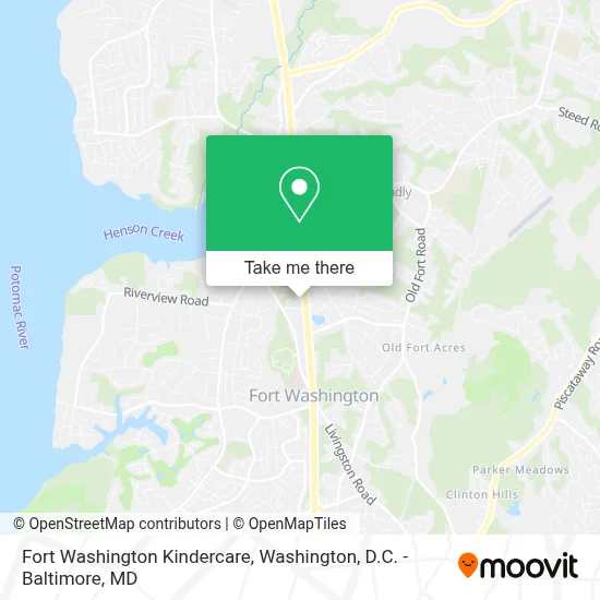 Fort Washington Kindercare map