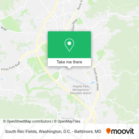 South Rec Fields map
