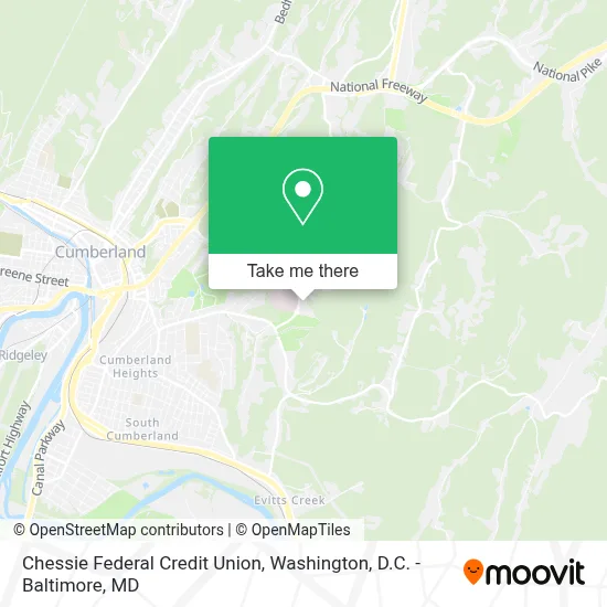 Chessie Federal Credit Union map
