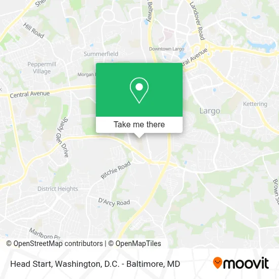 Head Start map