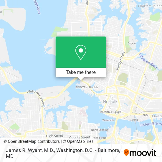 James R. Wyant, M.D. map
