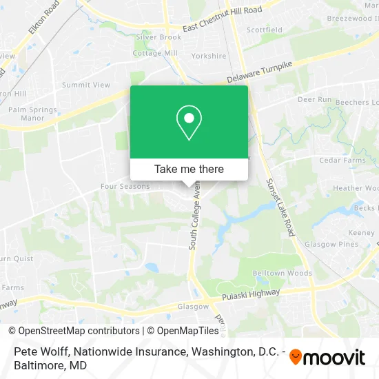 Pete Wolff, Nationwide Insurance map