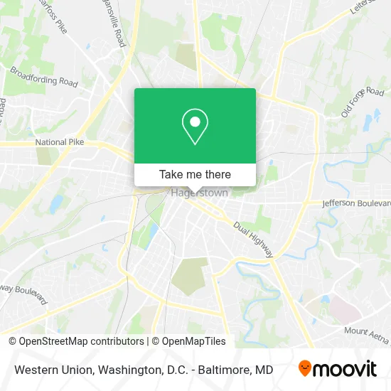 Western Union map