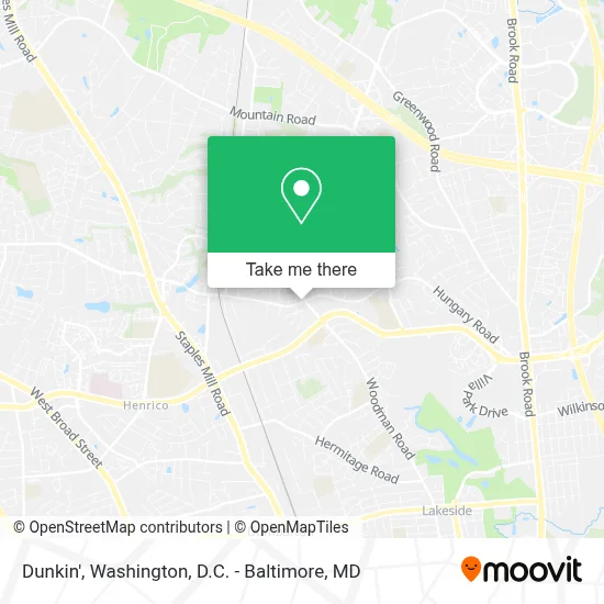 Dunkin' map