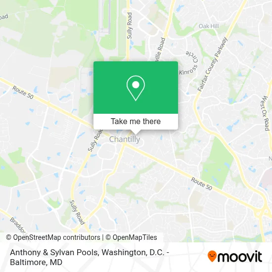 Anthony & Sylvan Pools map